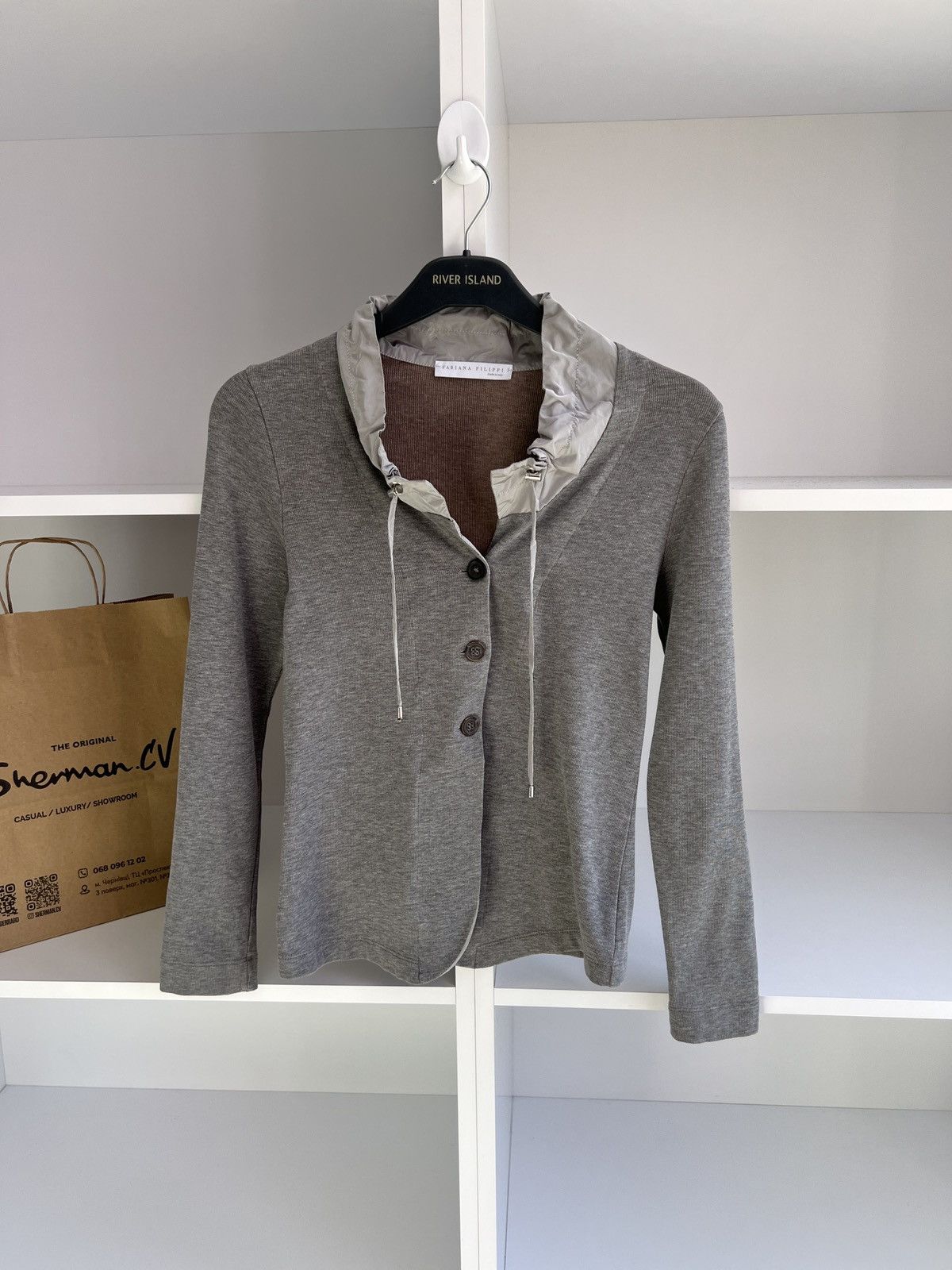 Designer × Fabiana Filippi × Vintage Vintage Fabiana Filippi Women's cardigan Size M / US 6-8 / IT 42-44 - 5 Thumbnail