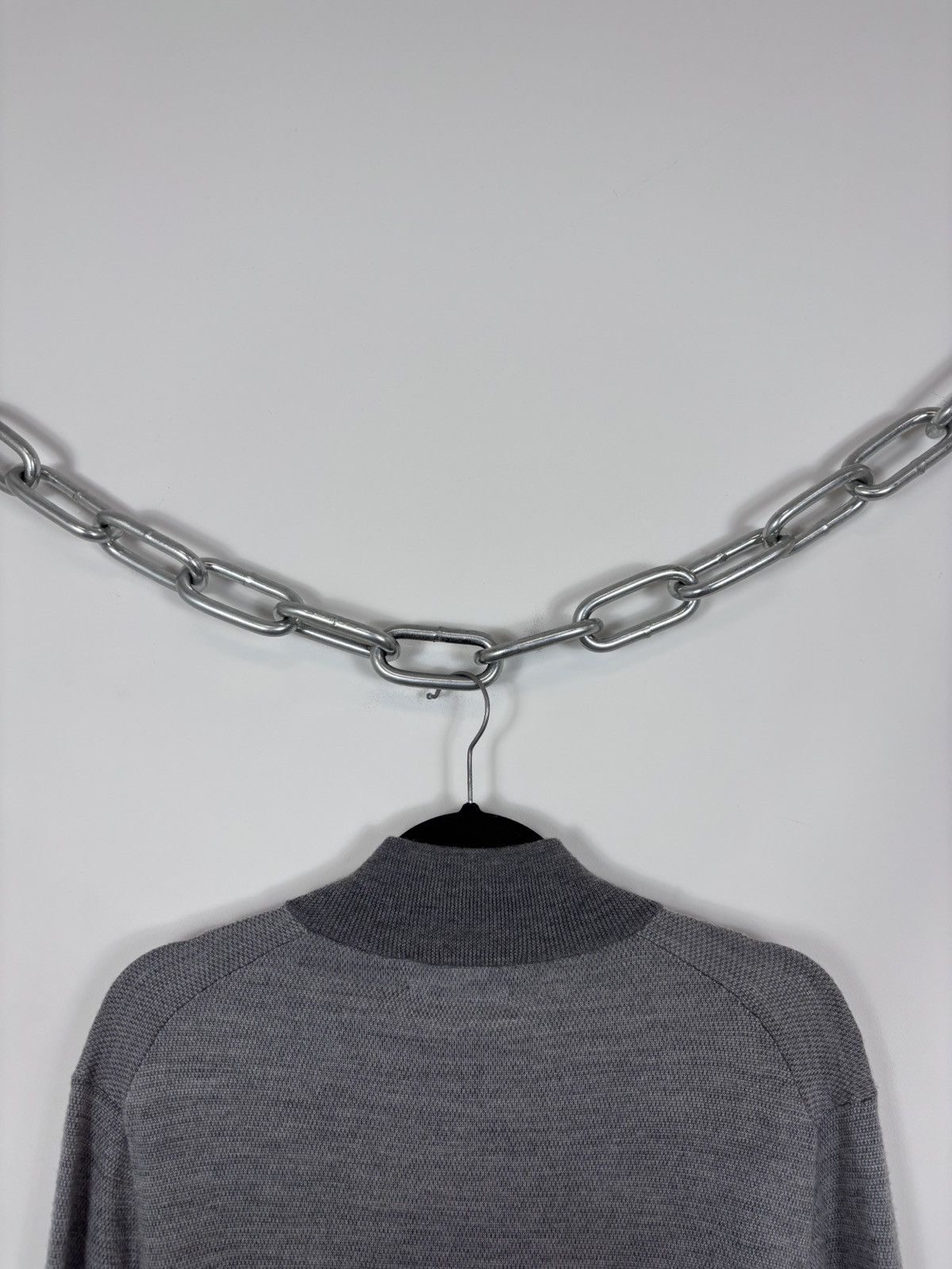 Brooks Brothers Brooks Brothers Men’s Grey Wool 1/4 Zip Knit Sweater Size US L / EU 52-54 / 3 - 15 Thumbnail