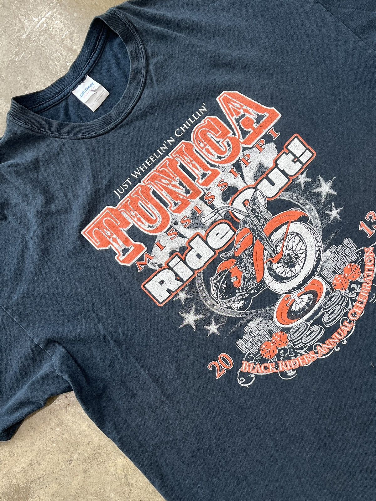 Vintage Vintage Tunica Mississippi Ride Out Motorcycle Tee XXL Size US XXL / EU 58 / 5 - 1 Thumbnail
