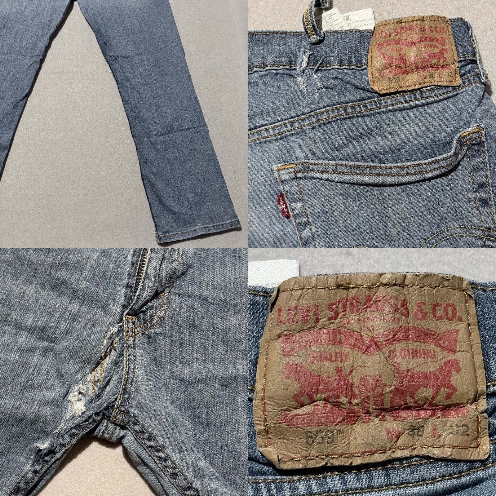 Levi's Levi's 559 Jeans Mens 38x32 Blue Denim Mid Rise Classic Straight Zip Fly - Flaws Jeans Mens Blue 559 38x32 Mid Rise Straight Zip Fly Flaws Size US 38 / EU 54 - 8 Thumbnail