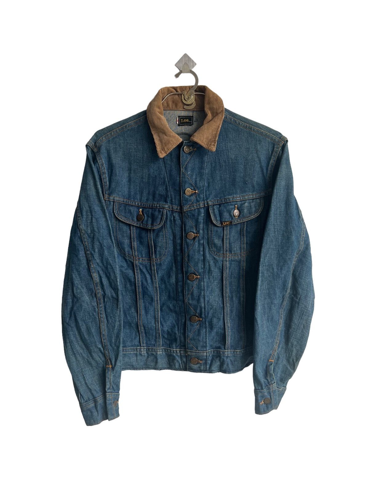 Lee VINTAGE 60s LEE Corduroy Neck Sanforize Trucker Denim Jacket Size US S / EU 44-46 / 1 - 4 Thumbnail