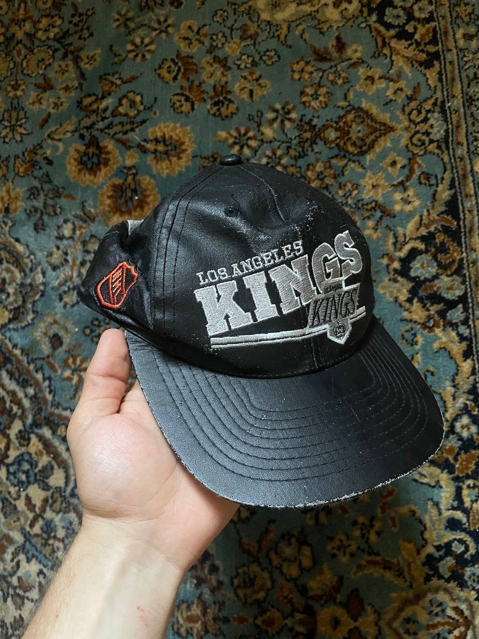 Leather × NHL × Vintage Los Angeles Kings leather cap nfl sportswear Size ONE SIZE - 1 Thumbnail