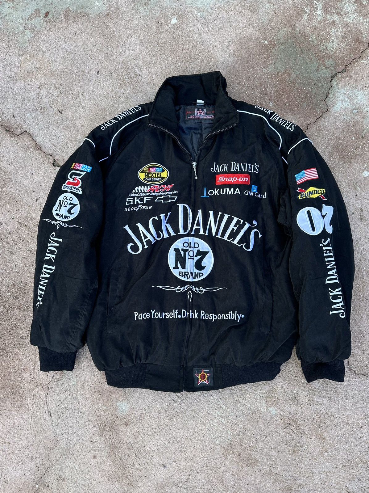 Vintage Jack Daniels Racing Jacket Black Vintage RARE | Grailed