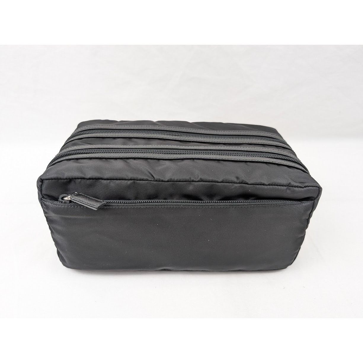 Prada o1rshd1 Size: OS / Tessuto Saffian Travel Pouch in Black Size ONE SIZE - 6 Thumbnail