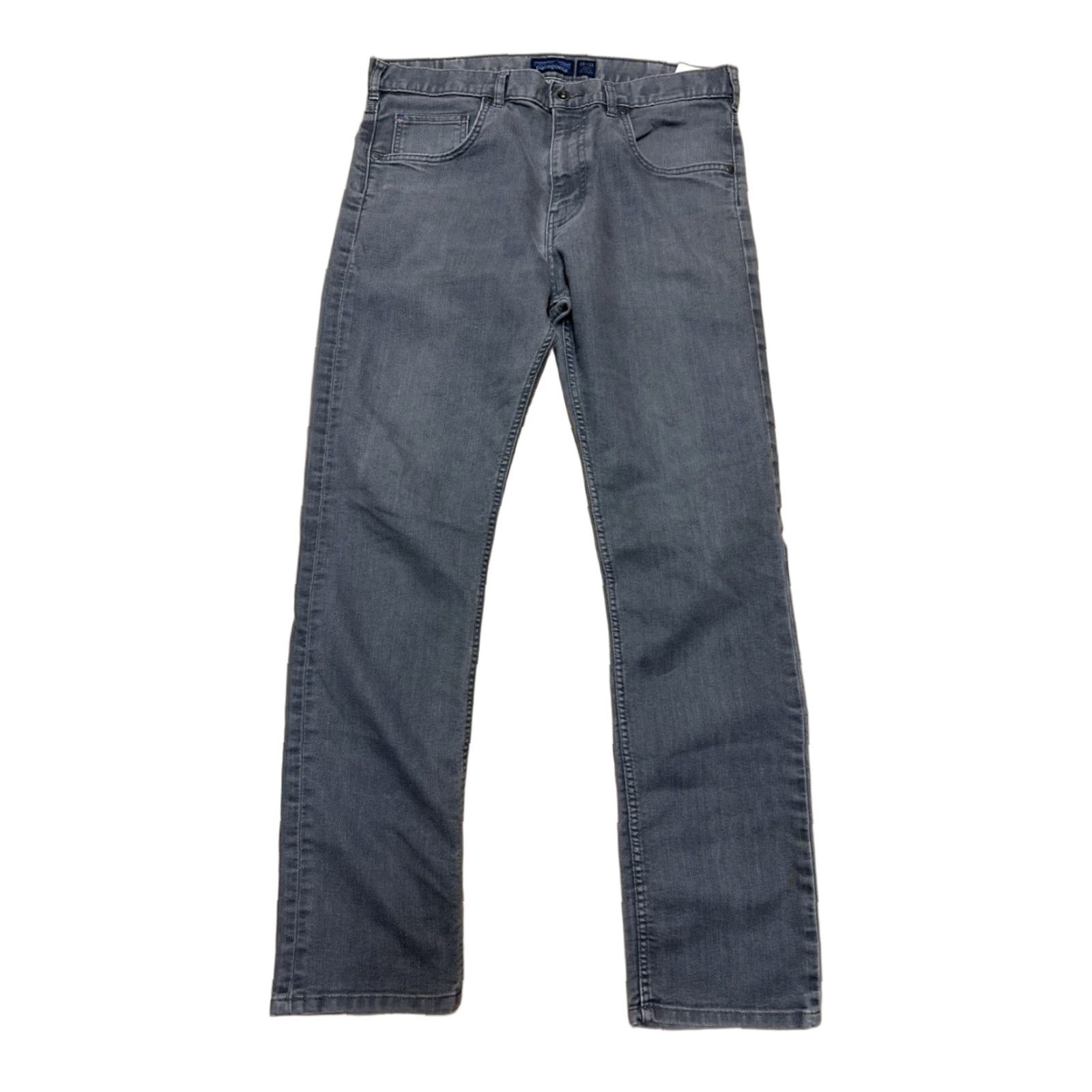 Patagonia Jeans Straight Stretch Performance Denim Gray 35x32 Mens