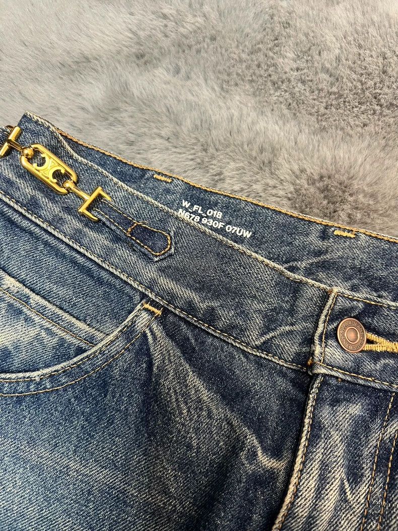 Celine Celine 23 Spring/Summer Dylan Triumphal Arch Gold Chain Min Size US 28 / EU 44 - 3 Thumbnail