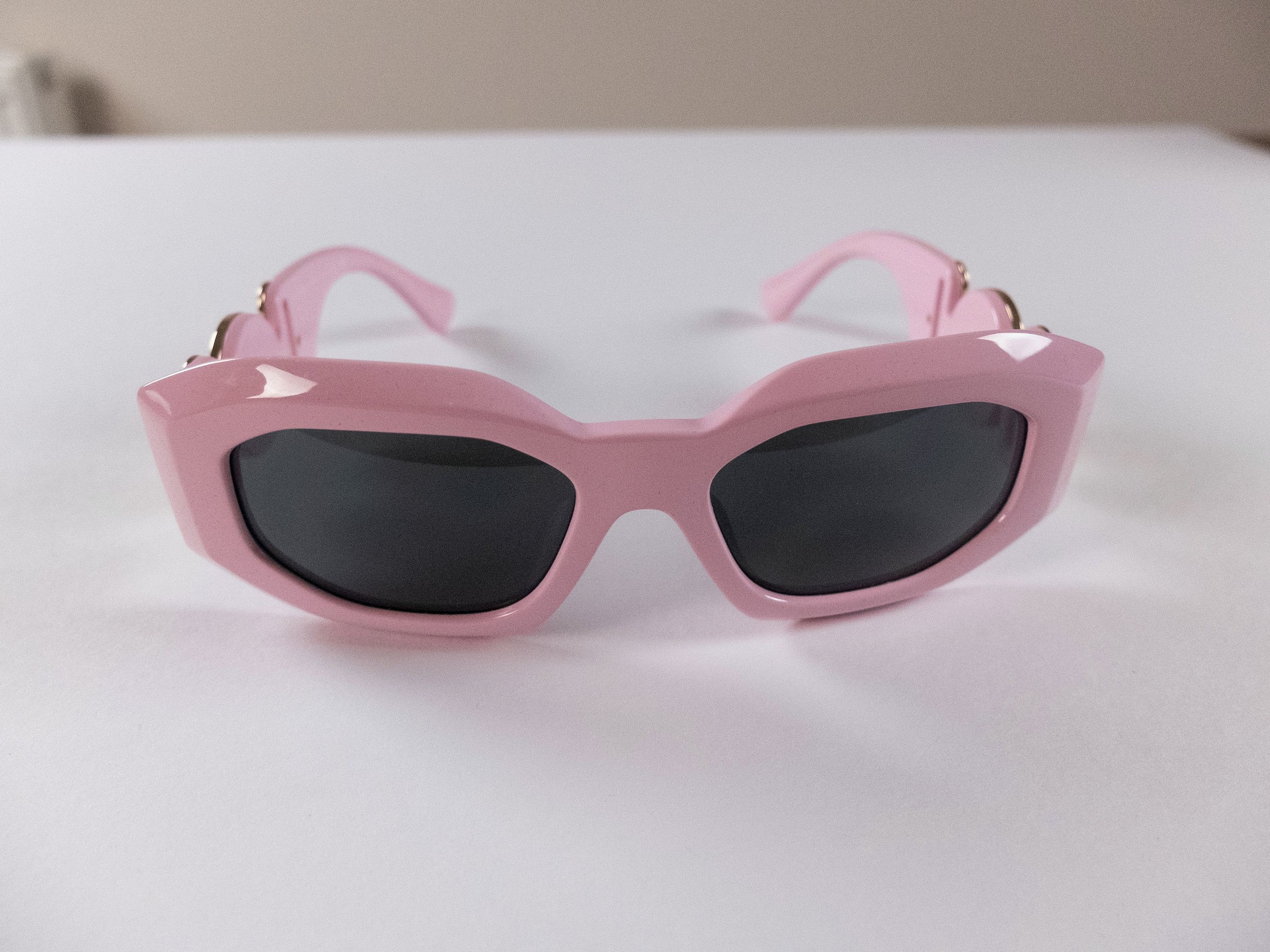 Versace VERSACE Maxi Medusa Biggie pink & gold sunglasses Size ONE SIZE - 4 Thumbnail
