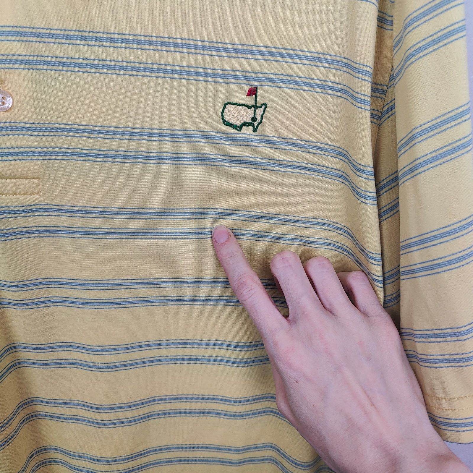 Other Vintage Masters Performance Polo Shirt Mens XL Yellow Green Size US XL / EU 56 / 4 - 5 Thumbnail