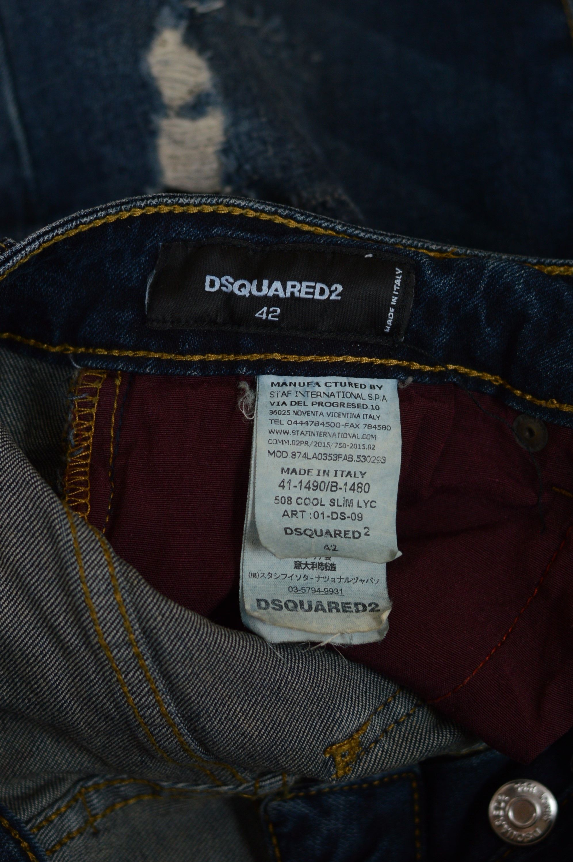 Dsquared2 Dsquared2 Distressed Denim Jeans Pant Size US 26 / EU 42 - 6 Thumbnail