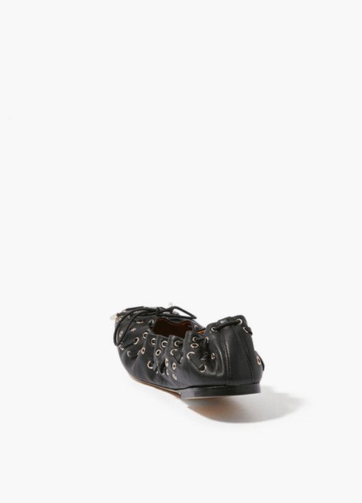 Chloe o1loc1c1024 Oracia Ballerinas in Black Size US 5 / IT 35 - 2 Thumbnail
