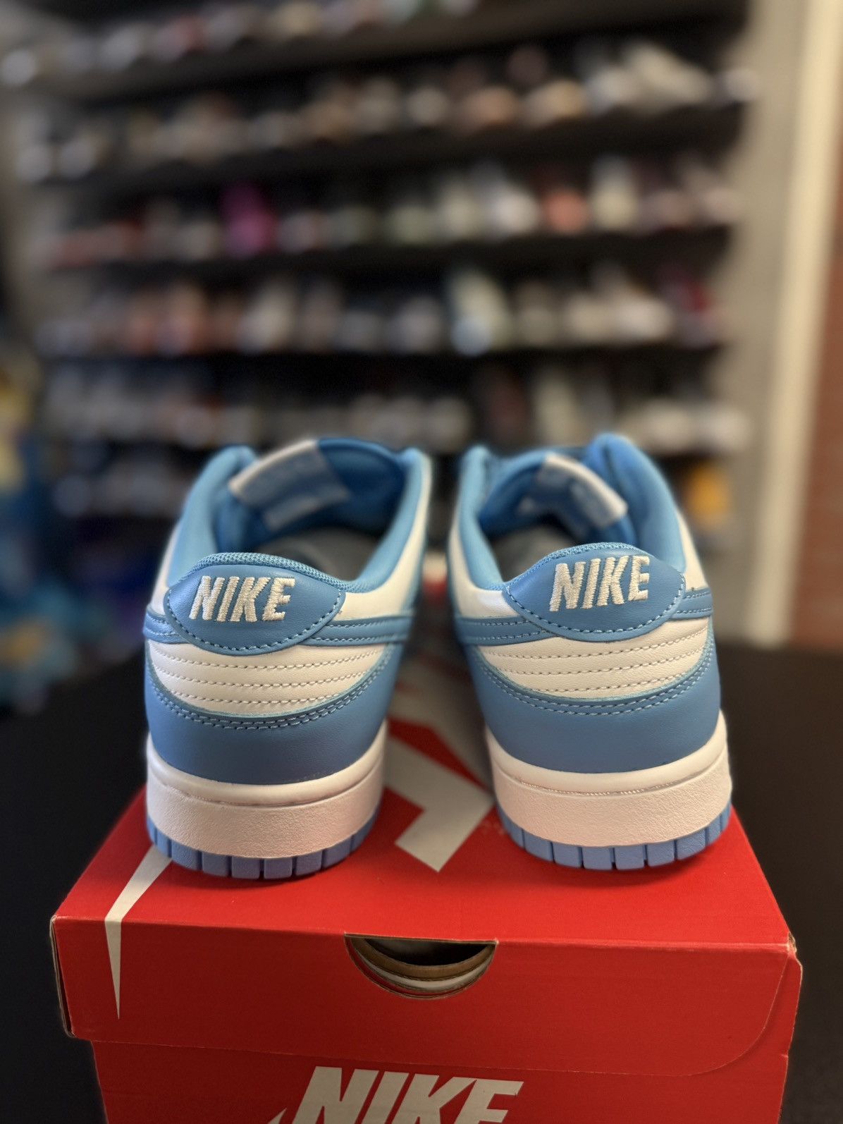 Nike Nike Dunk Low 2021 UNC OG Size 9 Tried On W Box Size US 9 / EU 42 - 6 Thumbnail