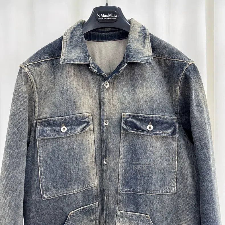 Rick Owens Rick Owens Drkshdw washed denim jacket Size US XS / EU 42 / 0 - 3 Thumbnail