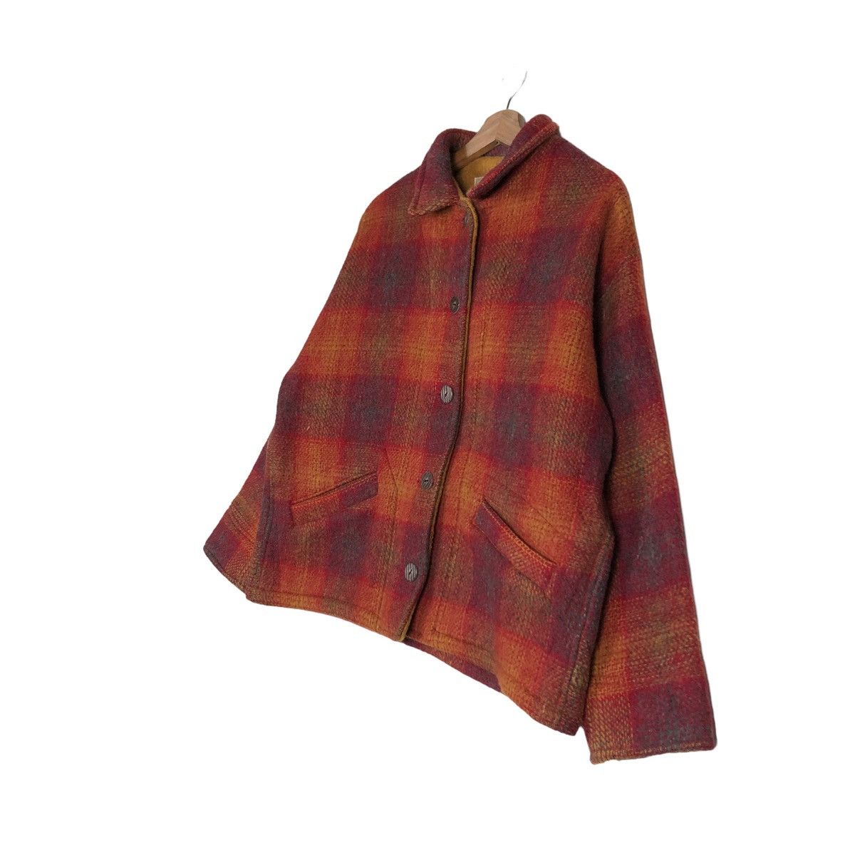 Japanese Brand 🔥VINTAGE BIKER WOOL JACKET PAT HOGUE TARTAN DESIGN Size US M / EU 48-50 / 2 - 2 Thumbnail