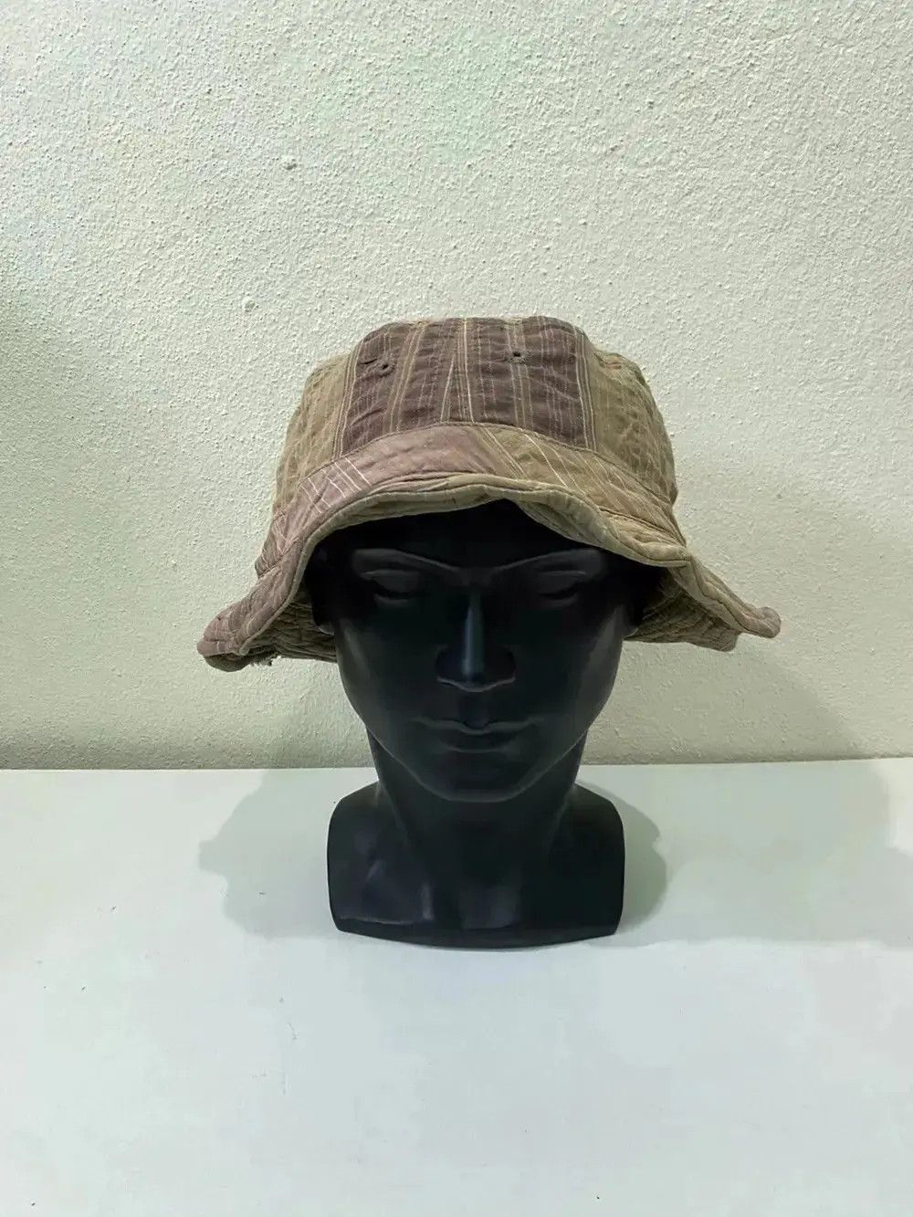 Japanese Brand Japanese Brand Patchwork Bucket Hat Size ONE SIZE - 3 Thumbnail