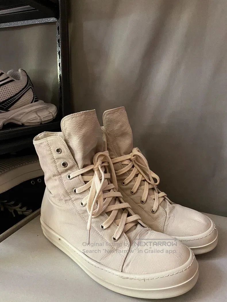 Rick Owens Rick Owens Milk Canvas High. Size US 10.5 / EU 43-44 - 3 Thumbnail