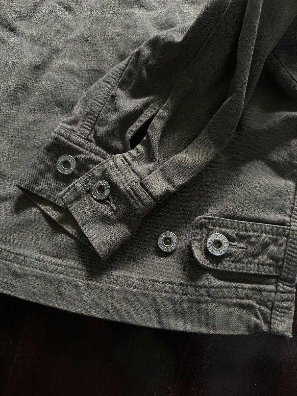 Nigel Cabourn 1980s Nigel Cabourn Chest Embroidery Work Jacket Size US L / EU 52-54 / 3 - 7 Thumbnail