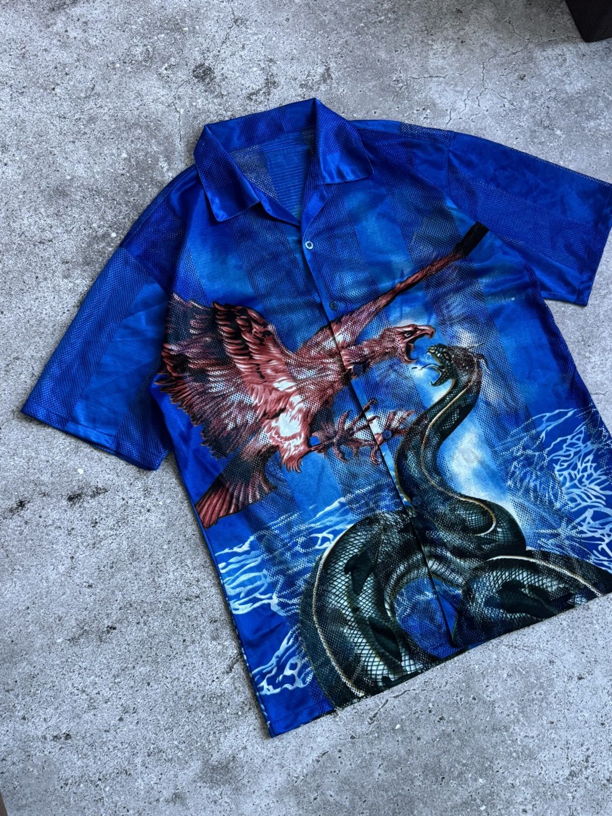 Japanese Brand × Vintage Vintage Y2K oversized Dragon and Bird shirt Size US XL / EU 56 / 4 - 3 Thumbnail