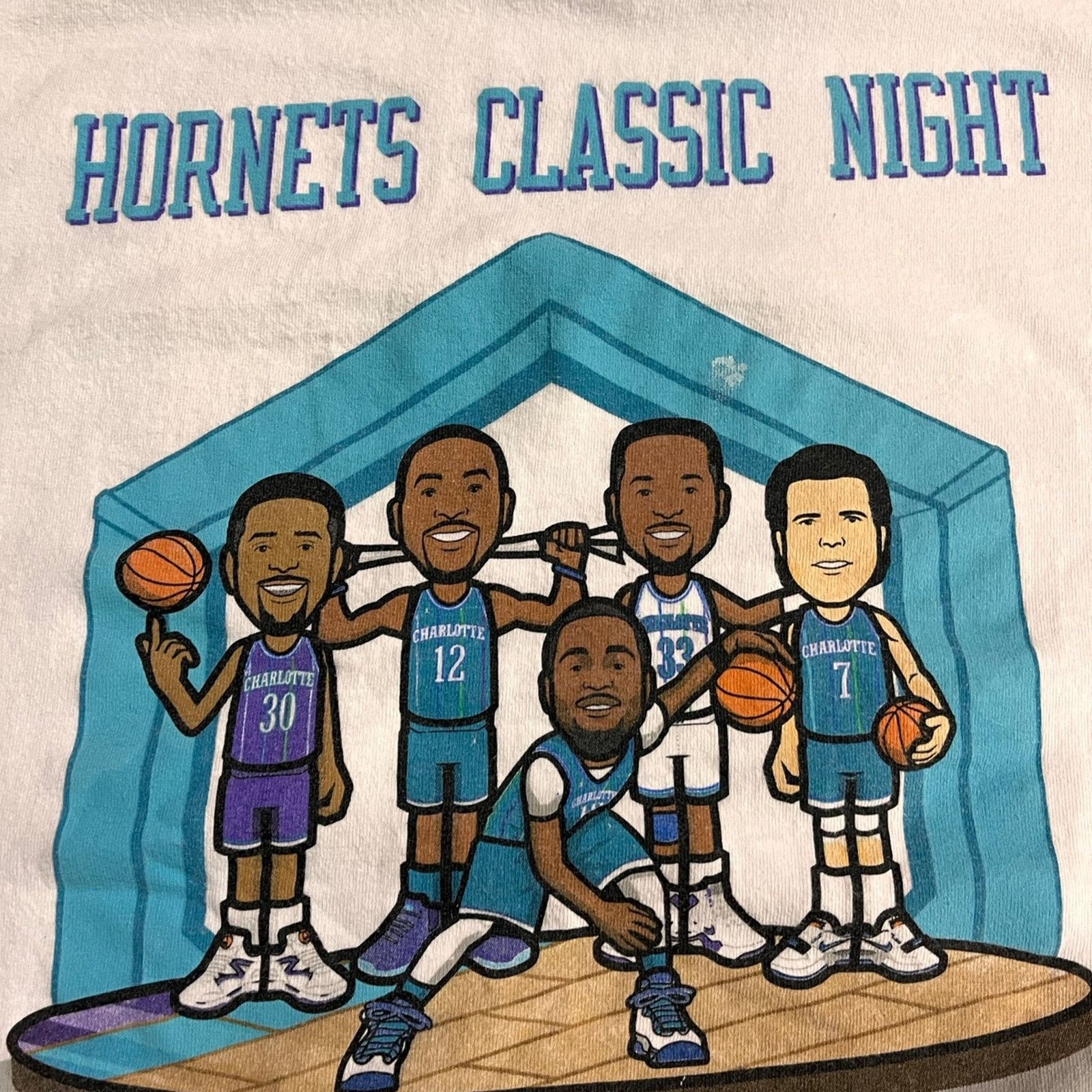 NBA Vintage NBA caricature shirt Size US XL / EU 56 / 4 - 1 Thumbnail
