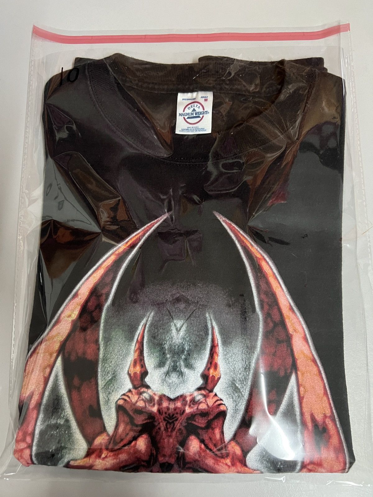 Vintage Y2K Vintage David Bollt Symmetry Red Goth Devil T-shirt M Size US M / EU 48-50 / 2 - 11 Thumbnail