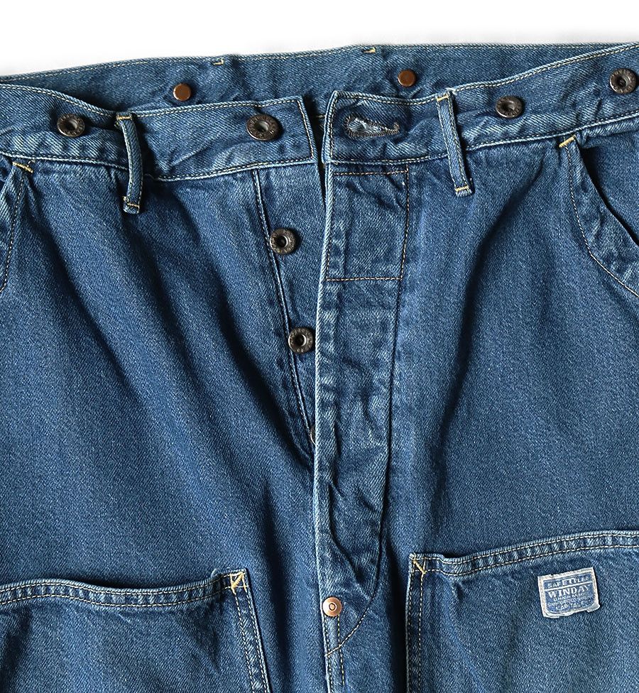 Kapital Kapital 11.5 oz Denim Lumber Pants Processed indigo new 3 Size US 33 - 12 Thumbnail