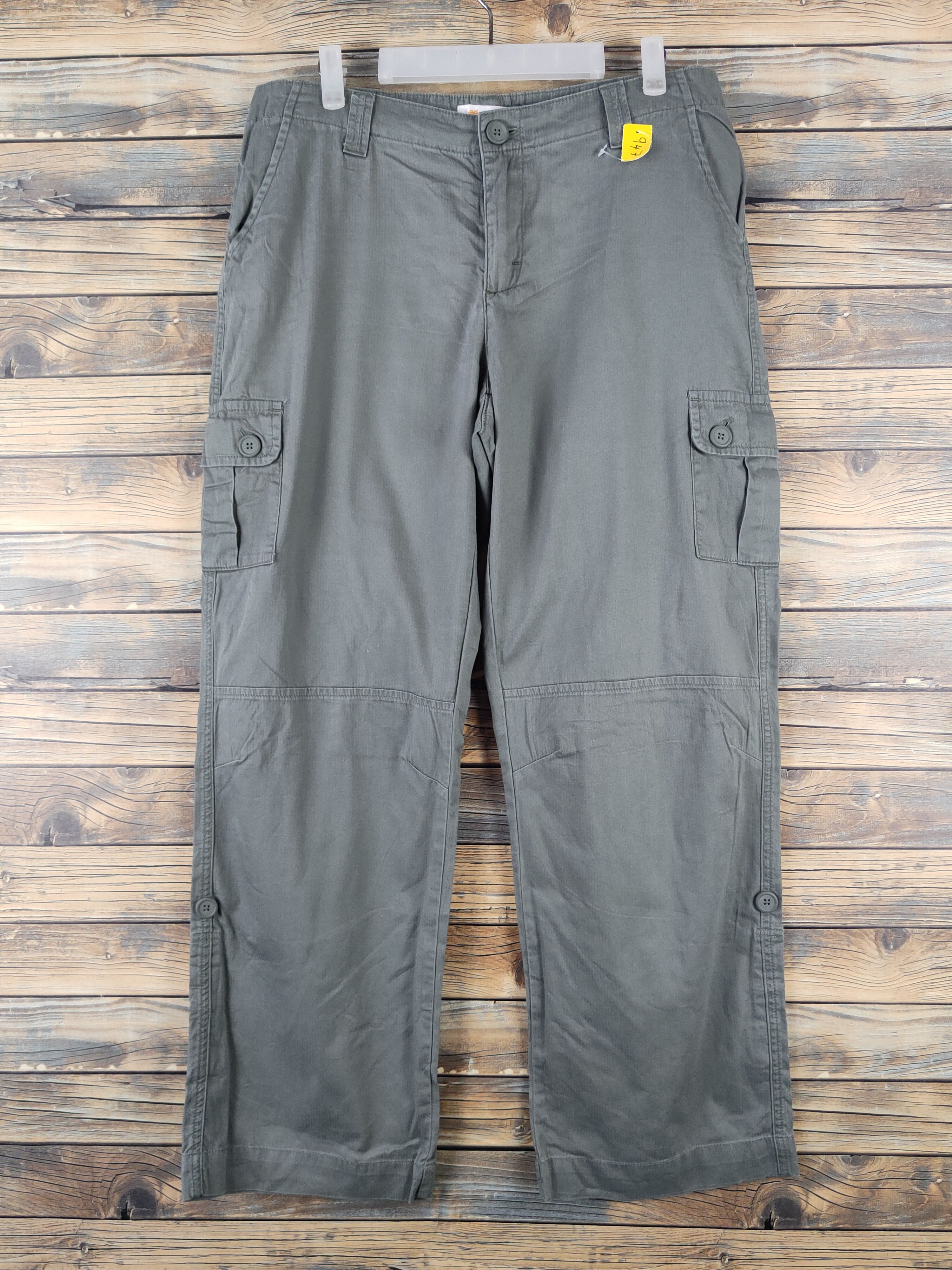 Japanese Brand DL Lee Green Multipocket Tactical Cargo Pants #947 Size US 33 - 1 Thumbnail