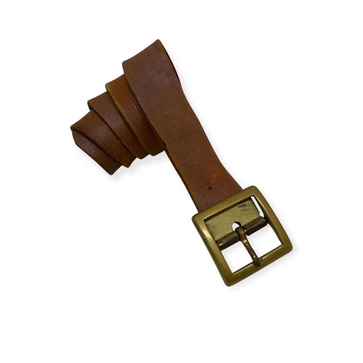 Japanese Brand Japanese Brand Leather Buckle Belt Size ONE SIZE - 1 Thumbnail