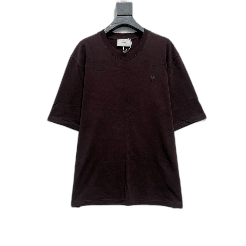 AMI AMI Heart Embroidery Short Sleeve T-Shirt-2508 Size US XL / EU 56 / 4 - 1 Thumbnail