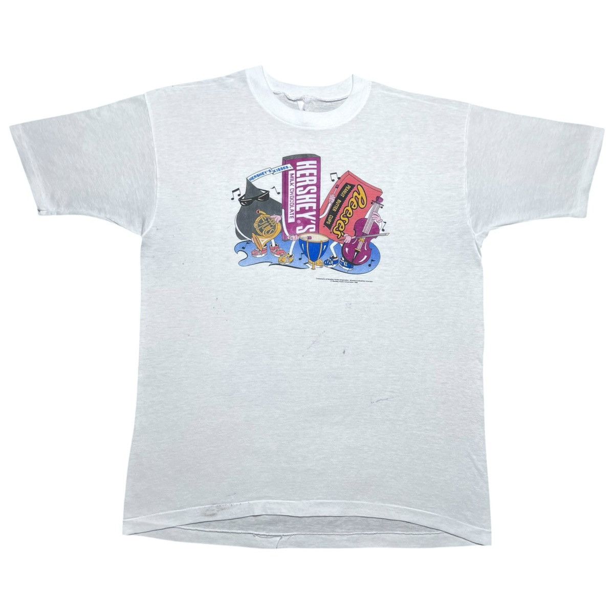 Other Vintage 1990 Hershey Reese’s Chocolates Promo Graphic TShirt Size US XL / EU 56 / 4 - 1 Thumbnail