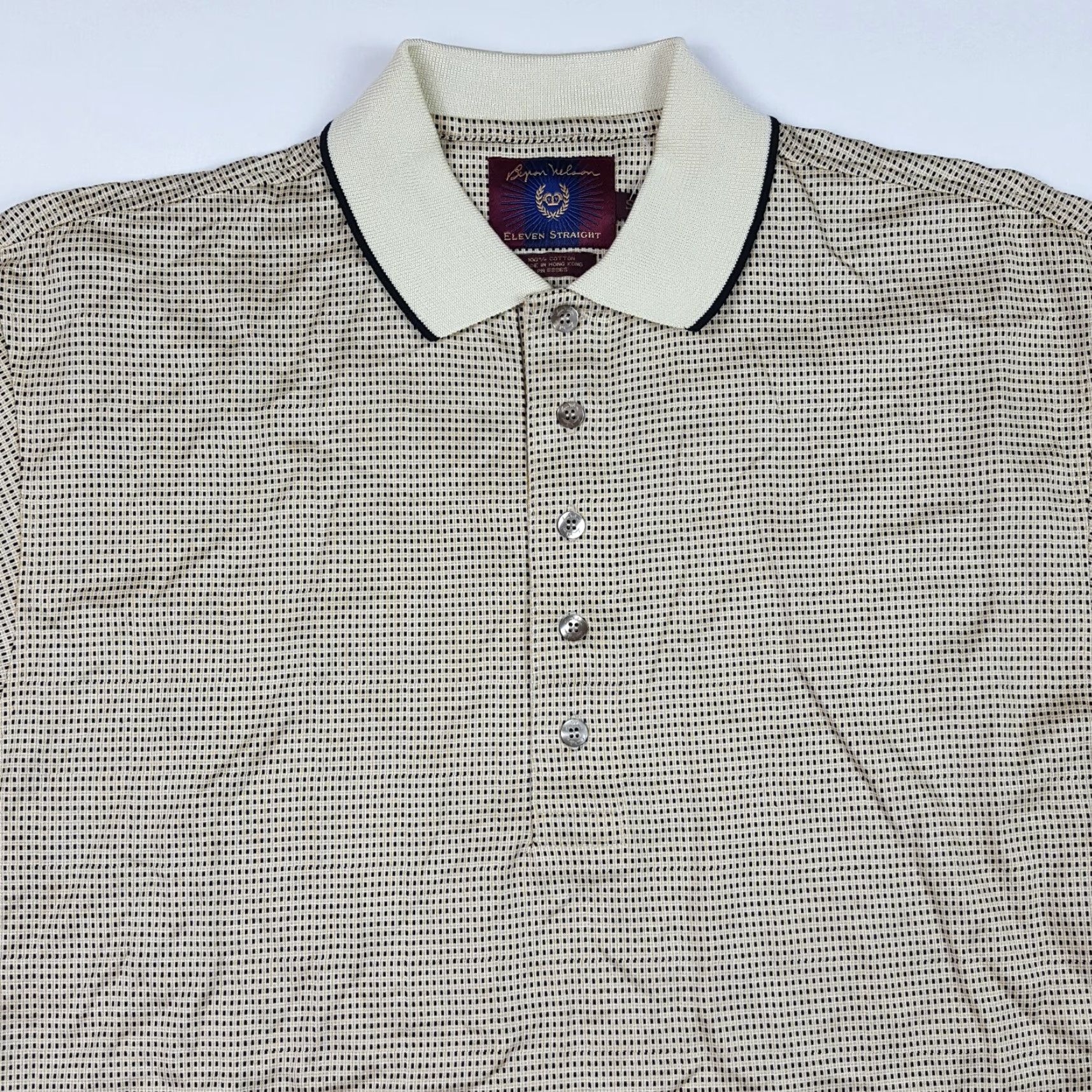 Vintage VINTAGE Bryan Nelson Polo Shirt Men's Size S Short Sleeve Yellow Geometric 90s Retro Golf Tennis Collared Shirt Size US S / EU 44-46 / 1 - 2 Thumbnail