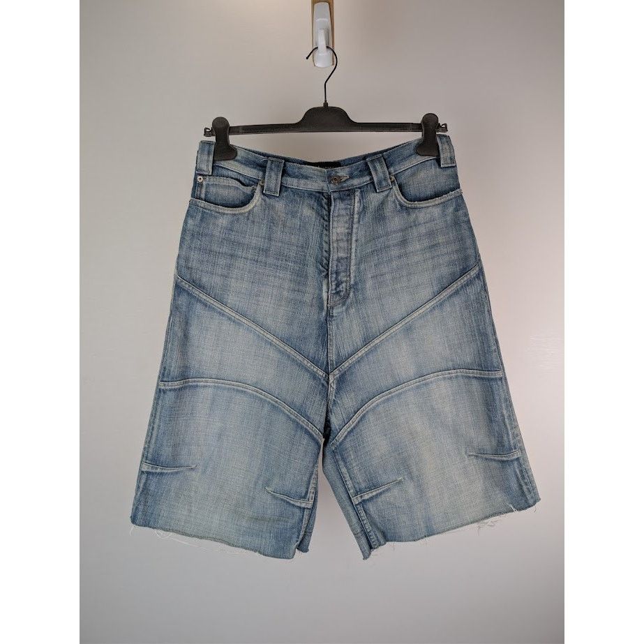 Balenciaga o1rshd1 Denim Shorts in Blue Size US 32 / EU 48 - 9 Thumbnail