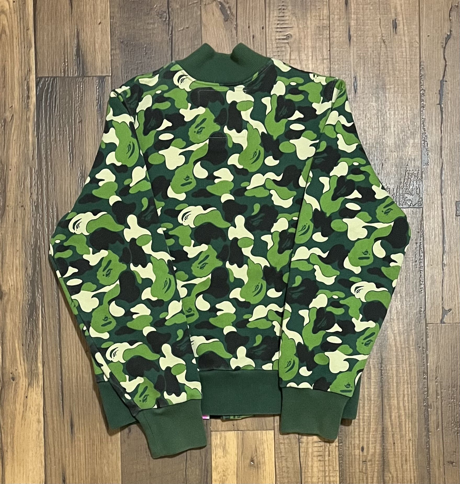 Bape Bape Camo Heavy Stadium Bomber Jacket Size S / US 4 / IT 40 - 2 Thumbnail