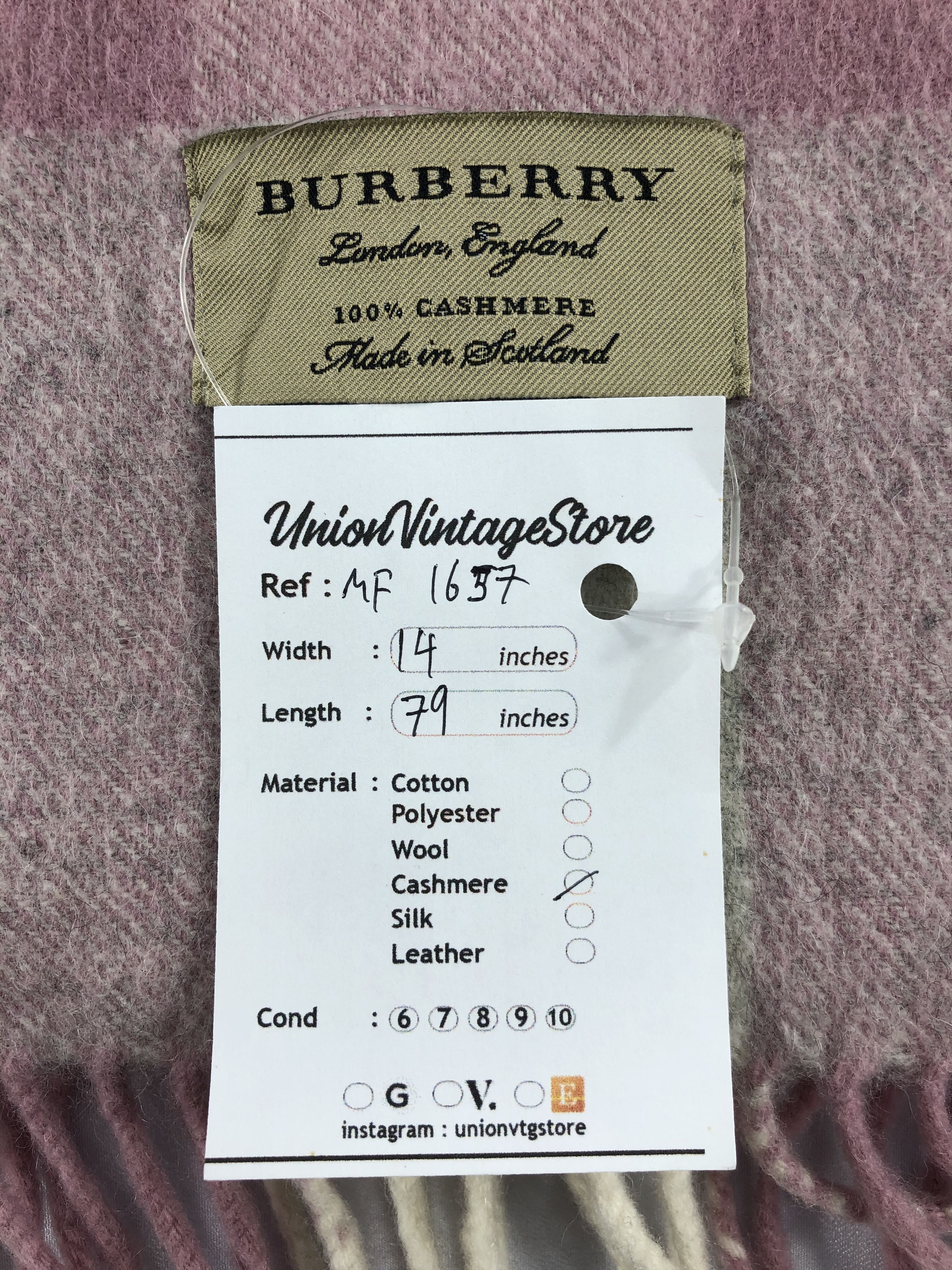 Burberry Vintage Burberry Scarf/Muffler/Neckwear MF1657 Size ONE SIZE - 6 Thumbnail