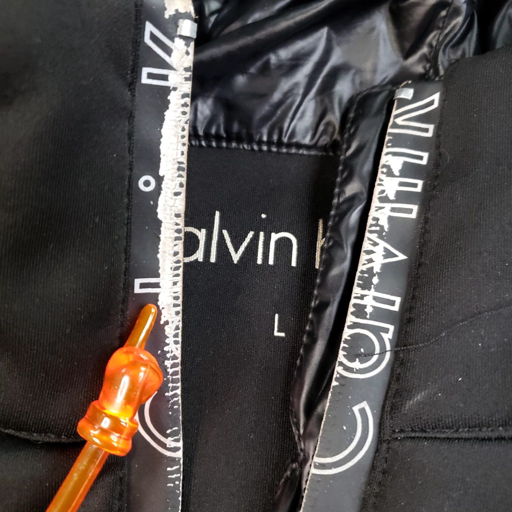 Calvin Klein Calvin Klein Jacket Womens L Hooded Quilted Puffer Softshell Zip Pockets Black Short 2020s Womens Size L / US 10 / IT 46 - 6 Thumbnail