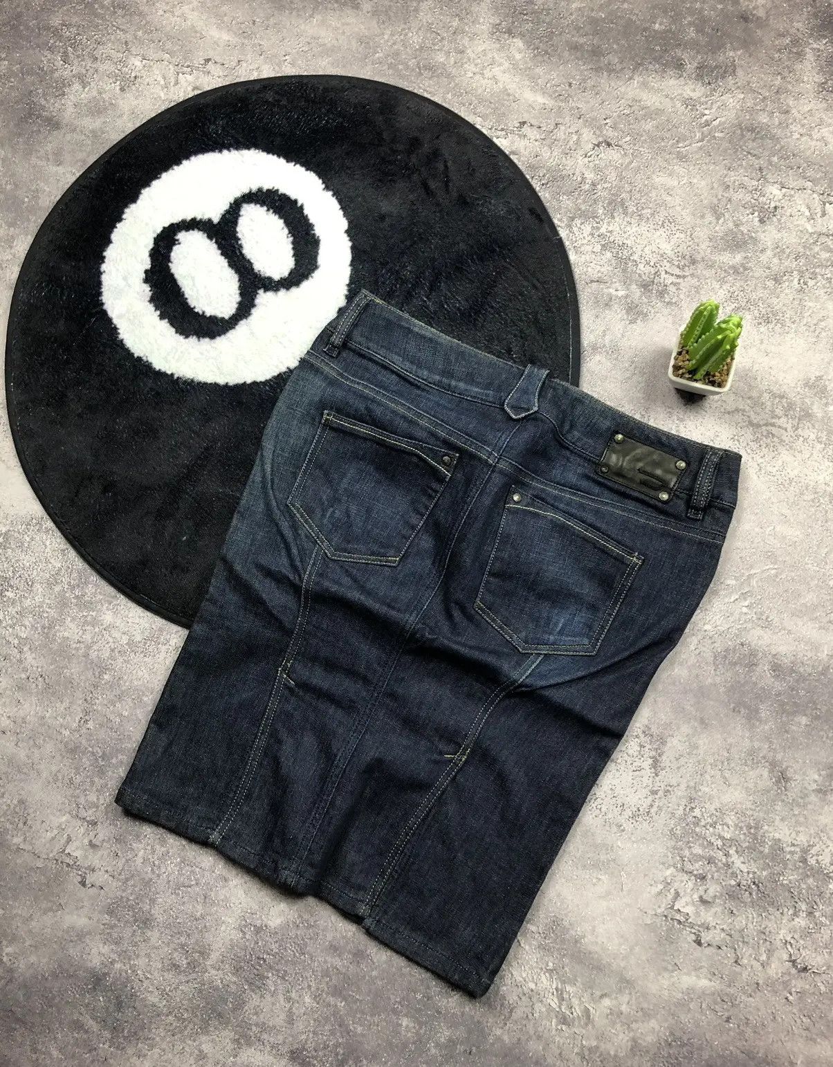 Diesel DIESEL Vintage Avant-garde Y2K Blue Denim Skirt Streetwear Size 29" - 1 Thumbnail