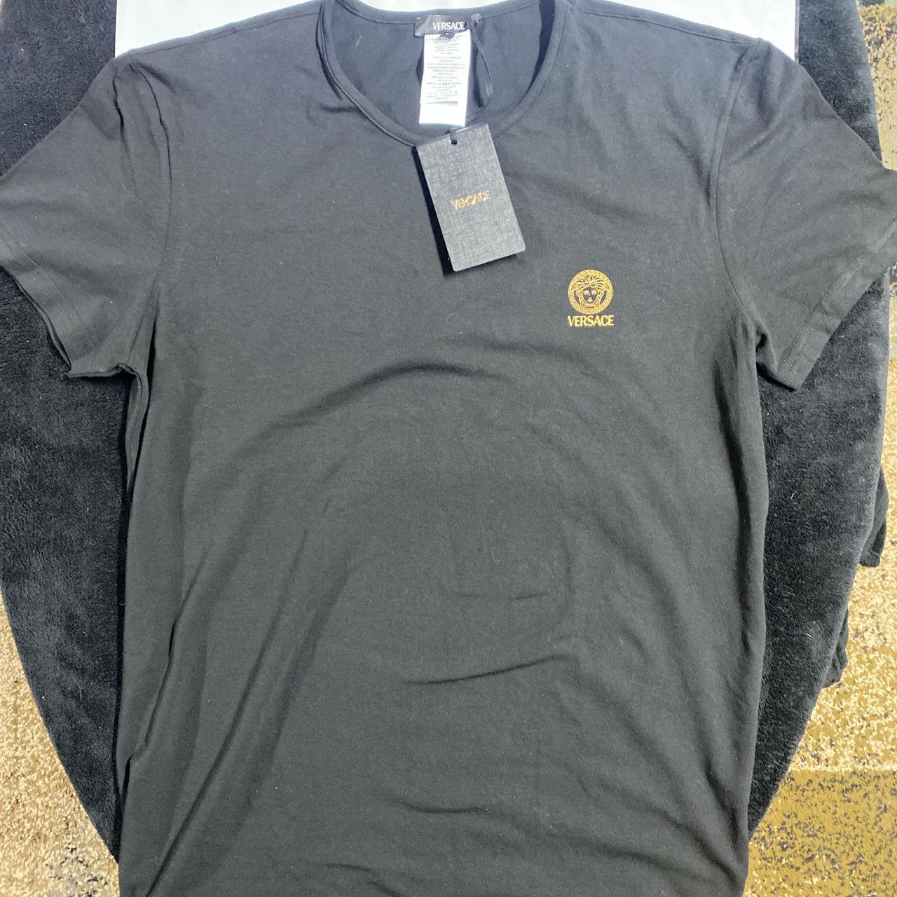 Versace Men’s black Versace T-shirt Size US XL / EU 56 / 4 - 1 Thumbnail