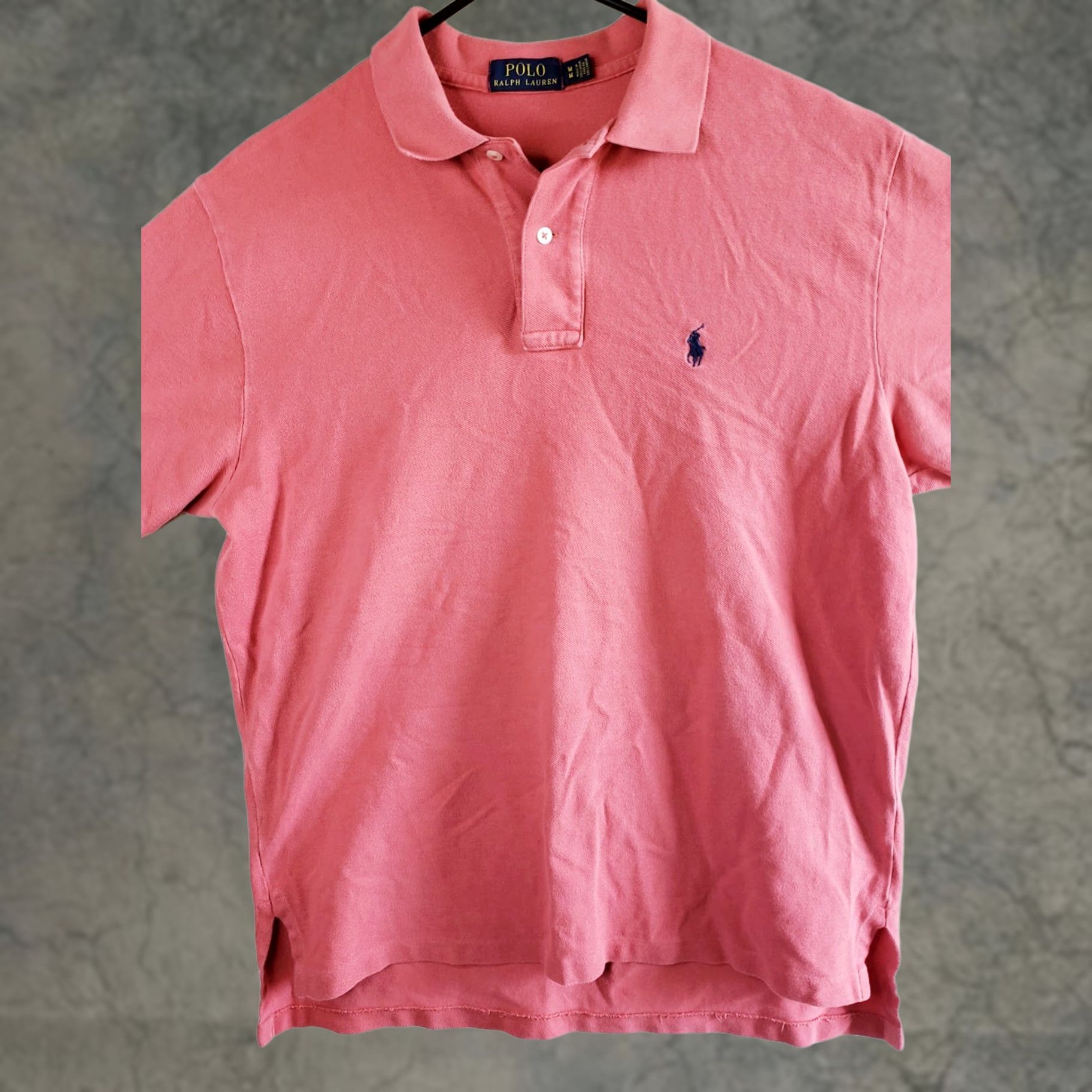 Polo Ralph Lauren VINTAGE Polo Ralph Lauren Polo Shirt Pink Navy Pony Mens M Short Sleeve Cotton Classic Logo Golf Size US M / EU 48-50 / 2 - 1 Thumbnail