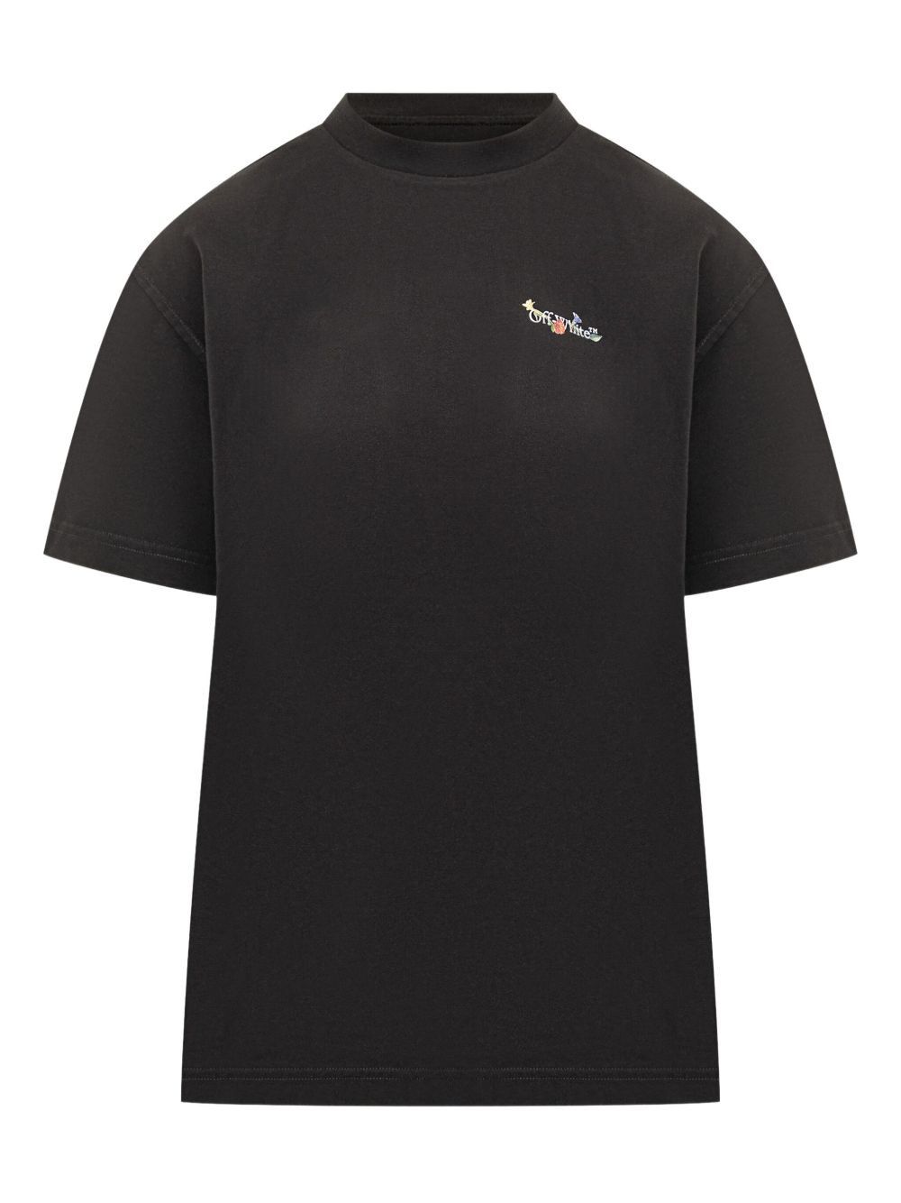 Off-White ARROW GLASS FLOWER COTTON T-SHIRT Size S / US 4 / IT 40 - 1 Thumbnail