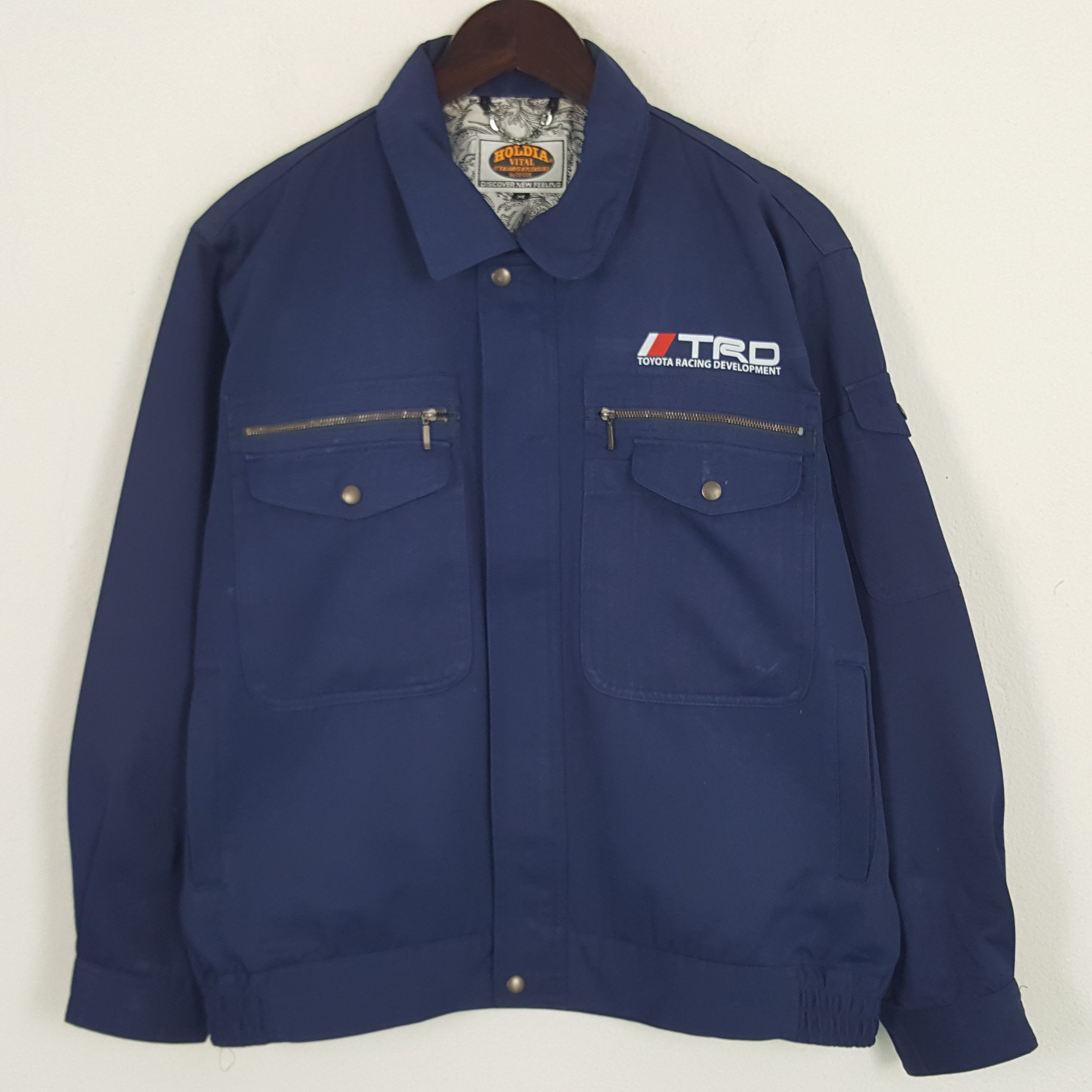 Japanese Brand × Vintage Vintage Toyota Racing Development Custom Art Sport Jacket Size US L / EU 52-54 / 3 - 3 Thumbnail