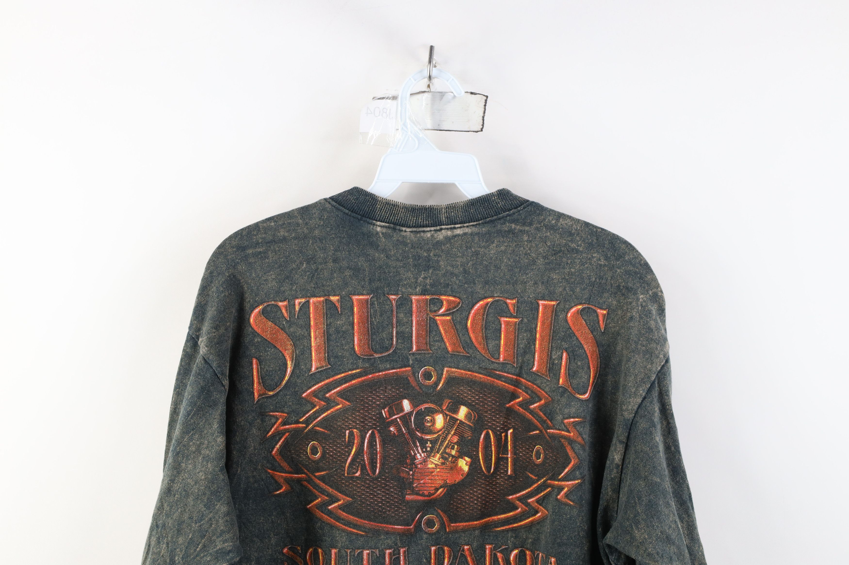 Vintage Vintage Y2K 2004 Sturgis Motorcycle Long Sleeve T-Shirt Size US M / EU 48-50 / 2 - 14 Thumbnail