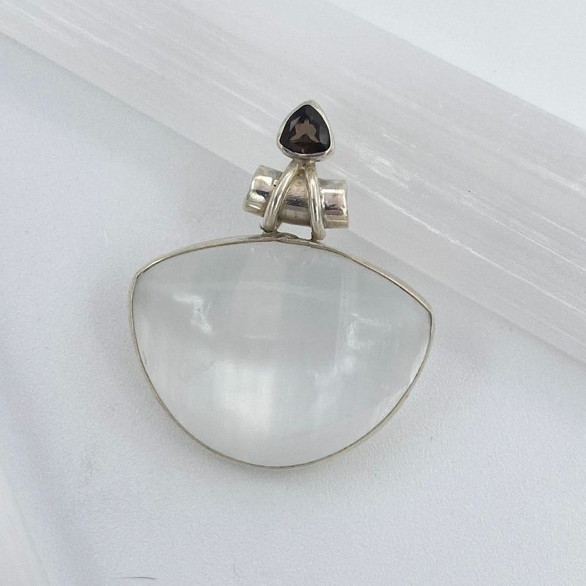 Other Selenite Amethyst Pendant 925 Sterling Silver Size ONE SIZE - 4 Thumbnail
