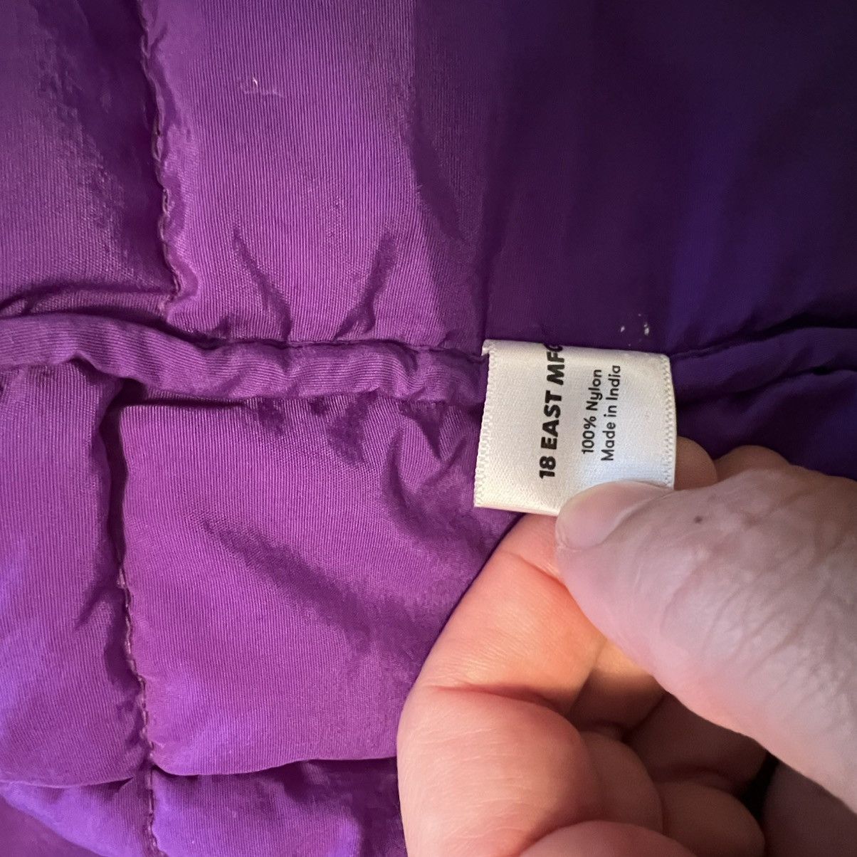 18 East 18 East Essex Padded Parka - L - Grey / Purple Size US L / EU 52-54 / 3 - 5 Thumbnail