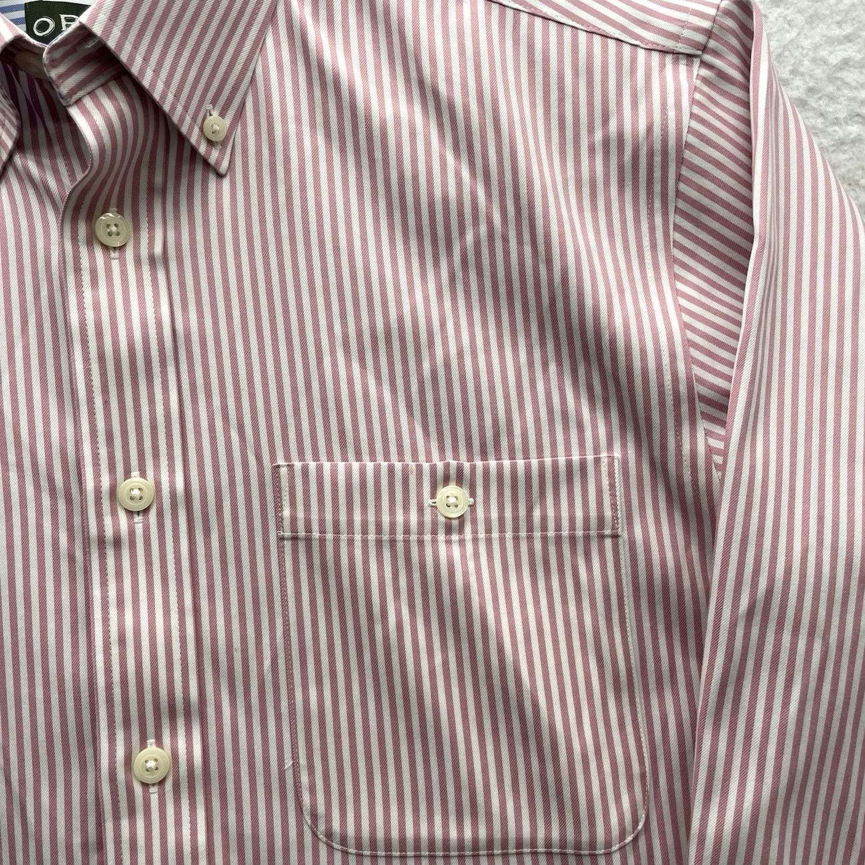 Orvis Orvis Button-Up Shirt Mens M Pink White Striped Wrinkle Free Button-Down Casual Business Size US M / EU 48-50 / 2 - 4 Thumbnail