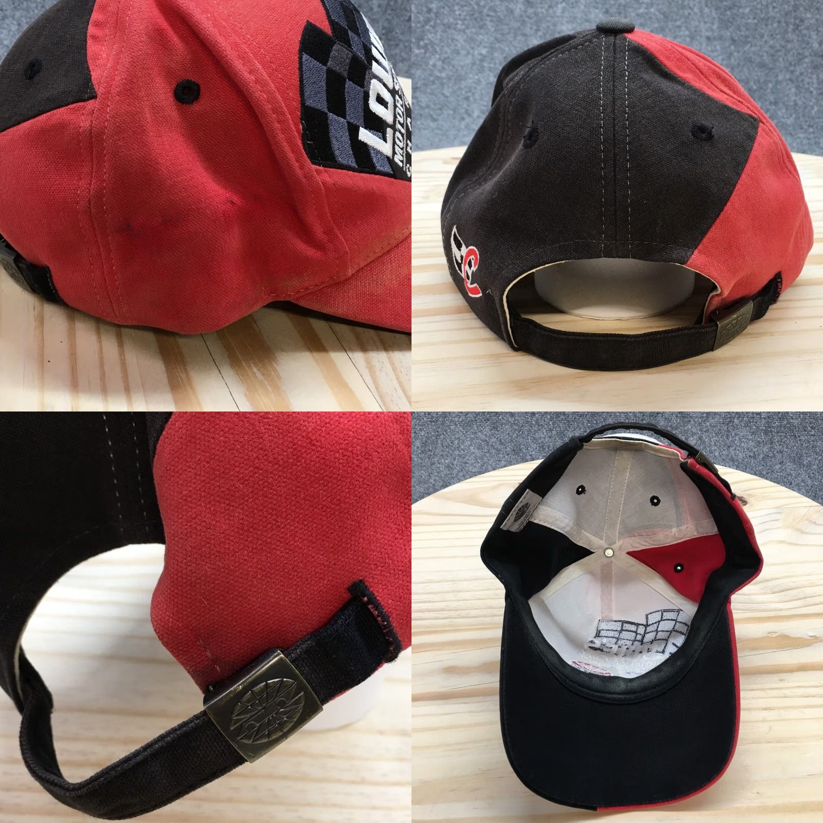 Vintage Lowe's Motor Speedway Charlotte Baseball Cap Mens Black Red OS Embroidered Logo Size ONE SIZE - 8 Thumbnail