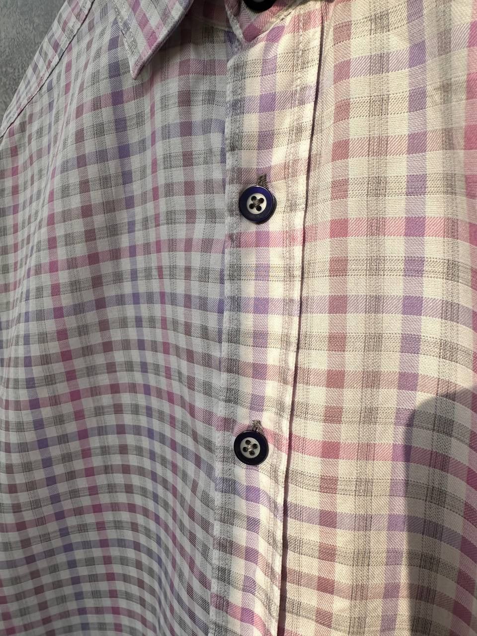 Balmain Balmain Paris Button Up Shirt Plaid Two Ply Cotton Size US XL / EU 56 / 4 - 10 Thumbnail