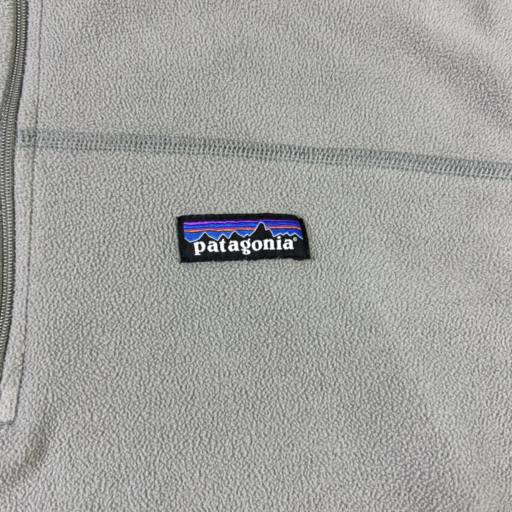 Patagonia Patagonia Fleece Q-Zip Pullover Sweater Grey Mens Large Embroidered Logo Size US L / EU 52-54 / 3 - 7 Thumbnail