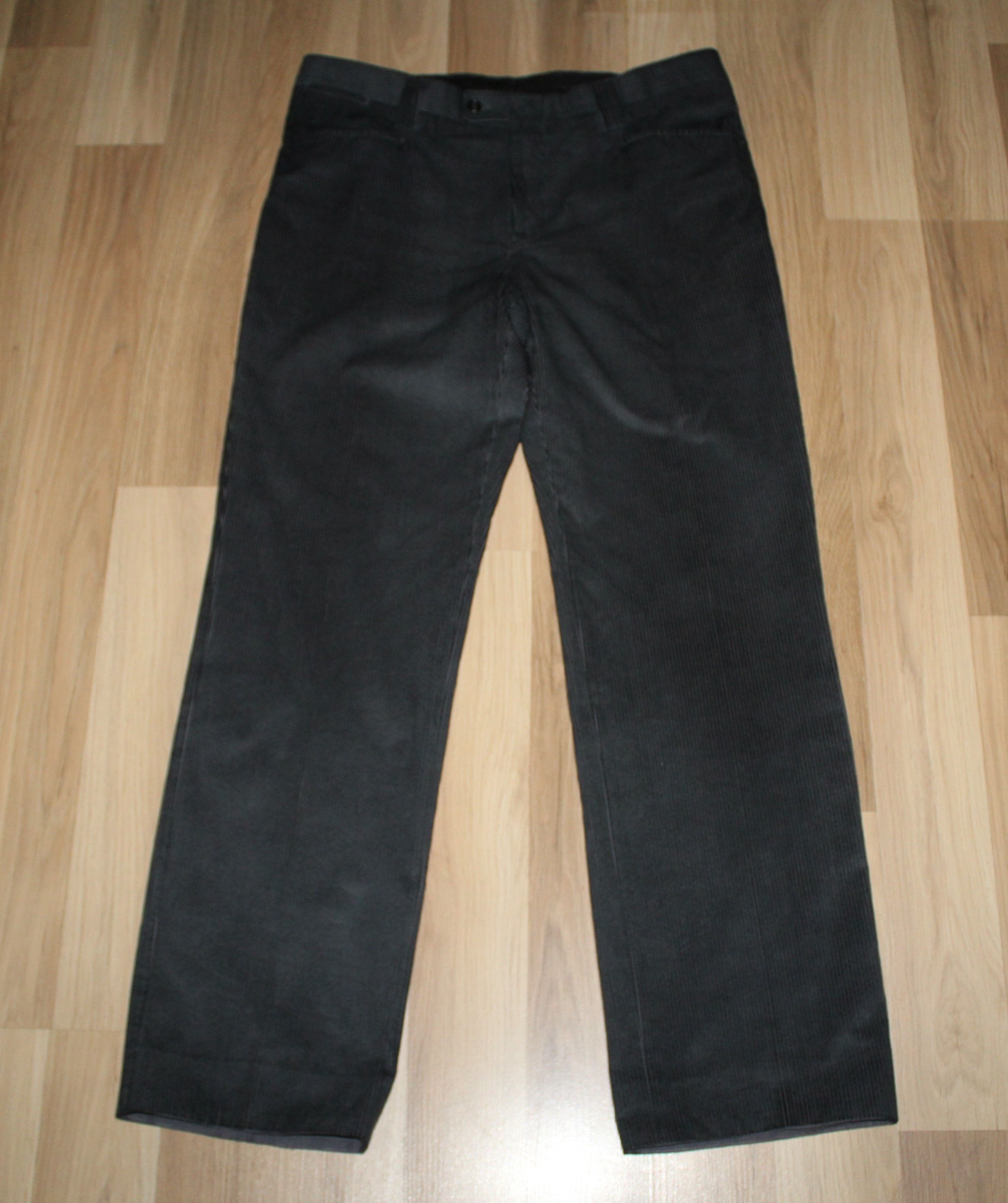 image of Gucci Darck Grey Wide Corduroy Pants, Men's (Size 34)