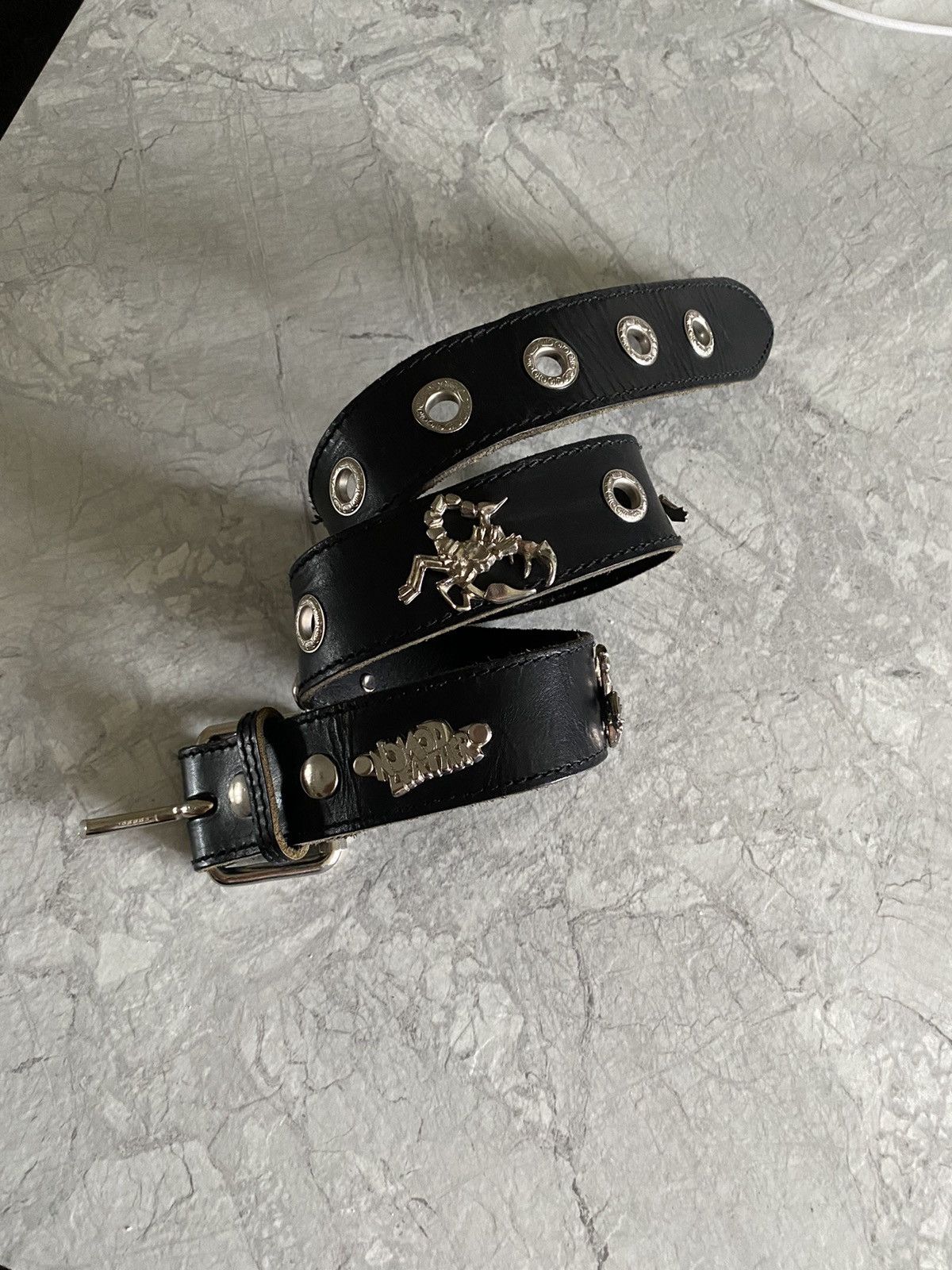 Other Vintage Leather Y2K Metal Belt Japanese Size ONE SIZE - 1 Thumbnail