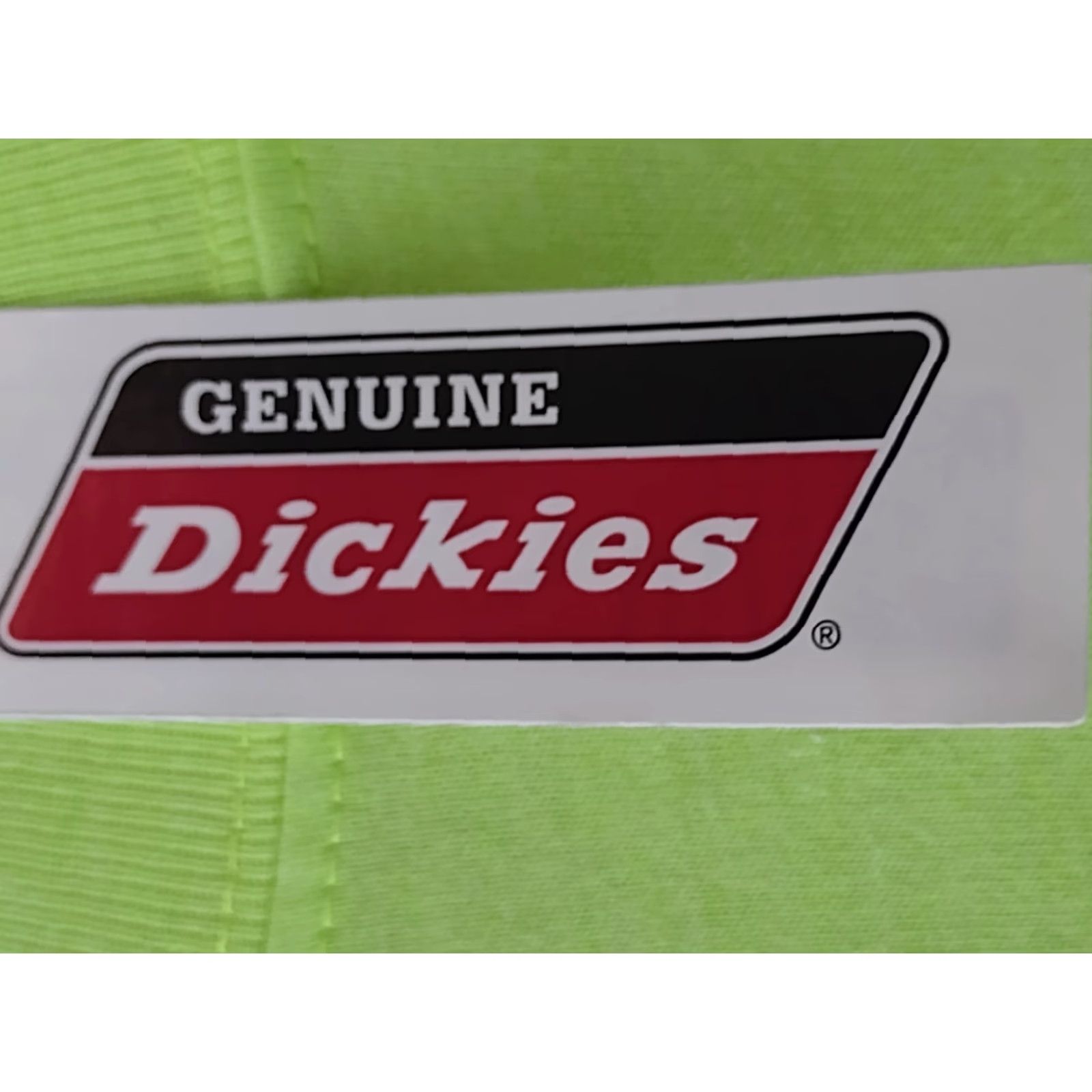 Dickies Dickies Mens T Shirt L Neon Yellow Cool & Dry Pocket Relaxed Fit Work Shirt Mens Size US L / EU 52-54 / 3 - 6 Thumbnail