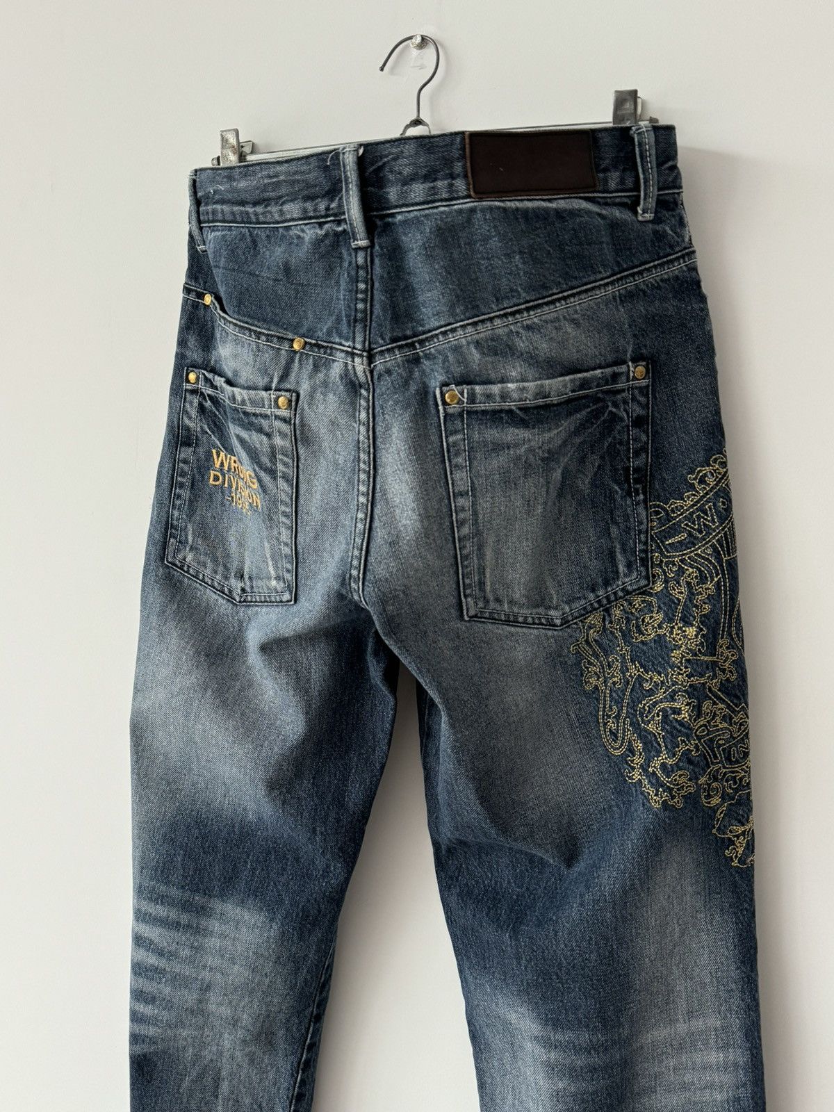 Japanese Brand × Vintage Vintage Y2K Style Wrung Division Graffiti Baggy Jeans Pants Size US 30 / EU 46 - 8 Thumbnail