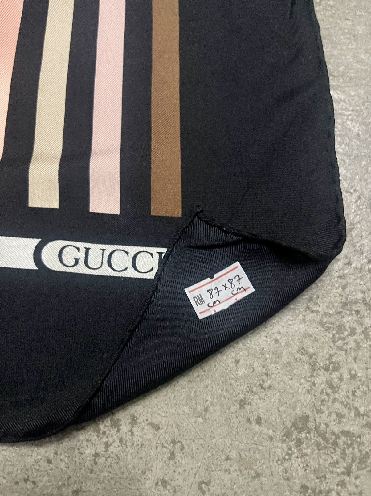 Gucci Gucci Striped Silk Scarf Size ONE SIZE - 8 Thumbnail